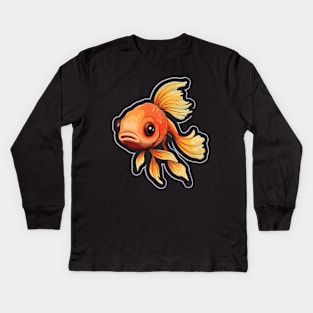 Goldfish Lovers Cute Goldfish Kids Long Sleeve T-Shirt